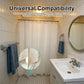 Magnetic Shower Curtain Weights 4 Pairs Silicone Wrapped Rust Free White