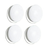 Magnetic Shower Curtain Weights 4 Pairs Silicone Wrapped Rust Free White