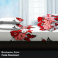 4 Piece Red Butterfly Floral Duvet Cover Set 18 Deep Sheet Queen King Cal