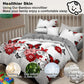 4 Piece Red Butterfly Floral Duvet Cover Set 18 Deep Sheet Queen King Cal
