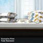 4 Piece Duvet Cover Set Grey White Floral 18 Deep Sheet Zipper Queen King Cal