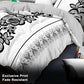 4 Piece Duvet Cover Set Black White Boho Floral 18 Deep Sheet Zipper Queen King