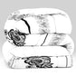 4 Piece Duvet Cover Set Black White Boho Floral 18 Deep Sheet Zipper Queen King