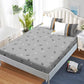 4 Piece Duvet Cover Set Grey White Floral 18 Deep Sheet Zipper Queen King Cal