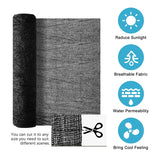40% Shade Cloth 8x12 FT Black HDPE Sun Mesh Garden Greenhouse Plant Cover