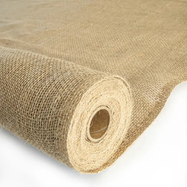 40 in x 15 ft Gardening Burlap Roll Natural Jute Tree Wrap Weed Barrier Fabric
