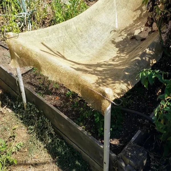Burlap Fabric Roll 40in x 12ft Natural Jute Garden Weed Barrier Tree Wrap