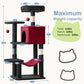 44" Cat Tree Tower Multi-Level Condo Hammock Sisal Scratching Posts Indoor Cats