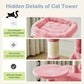 44" Cat Tree Tower Multi-Level Condo Hammock Sisal Scratching Posts Indoor Cats