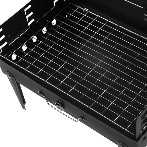 Portable Charcoal Grill Folding BBQ Grill Adjustable Grate Camping Picnic
