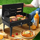 Portable Charcoal Grill Folding BBQ Grill Adjustable Grate Camping Picnic