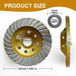 4.5" Turbo Diamond Cup Grinding Wheel Concrete Masonry Stone Disc 7/8"-5/8" Arbor
