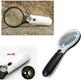 3X 45X Magnifying Glass 3 LED Light Handheld Magnifier Reading Jewelry Loupe