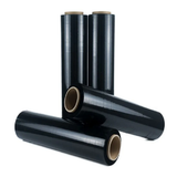 18" x 1500' 80 Gauge 4 Rolls Black Pallet Wrap Stretch Film Hand Shrink 1500ft