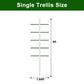 2 Pack 4FT Garden Trellis Climbing Plant Support Tomato Cucumber White Steel