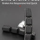 5 Pairs Bicycle V Brake Pads 70mm Black Cycling Bike Brake Shoes