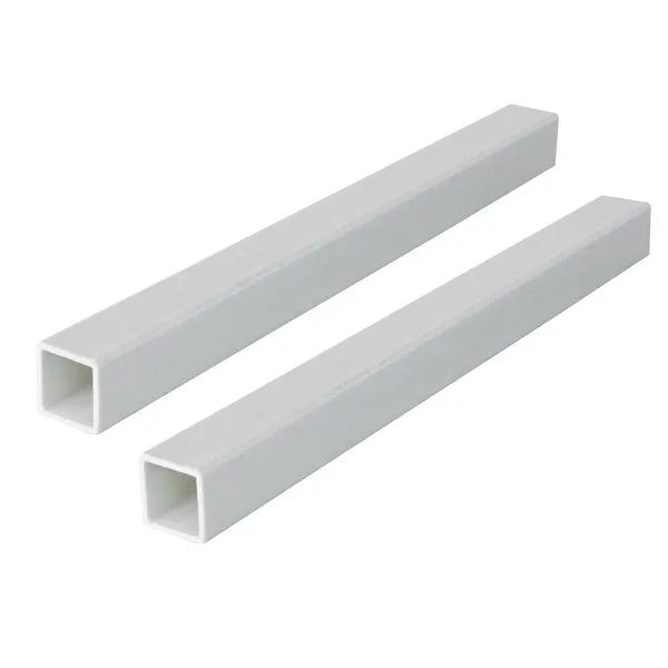 FRP Fiberglass Square Tube 50mm 1.96" x 3ft Structural Composite Tubing 0.18" Wall