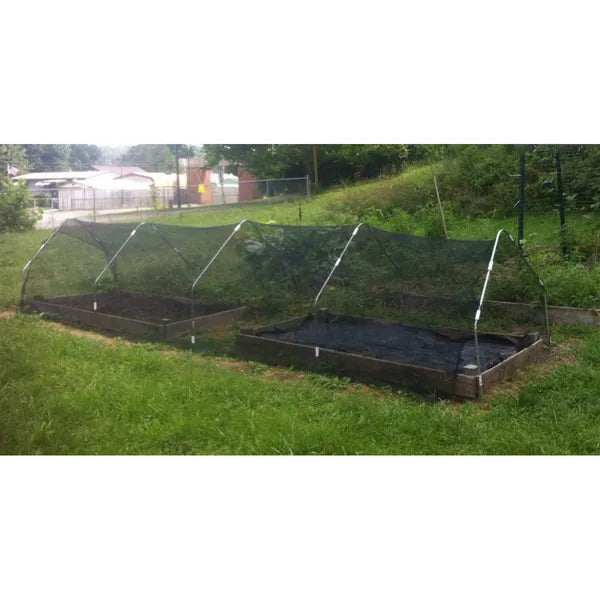 50% Shade Cloth Sunblock Fabric Greenhouse Garden Plant Cover Black 12 Clips