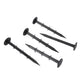 50 Pack 4.5" Plastic Landscape Stakes Weed Barrier Fabric Ground Anchors Barbed