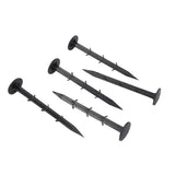 50 Pack 4.5" Plastic Landscape Stakes Weed Barrier Fabric Ground Anchors Barbed