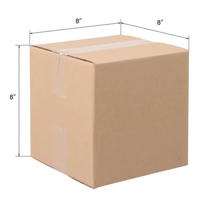 50 Pack 8x8x8 Shipping Boxes Corrugated Cardboard Mailing Box Bulk 8x8x8"