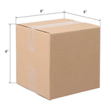 50 Pack 8x8x8 Shipping Boxes Corrugated Cardboard Mailing Box Bulk 8x8x8"