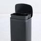 Small Bathroom Trash Can 5L 1.3 Gal Black Stainless Steel Step Pedal with Lid