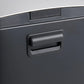 Small Bathroom Trash Can 5L 1.3 Gal Black Stainless Steel Step Pedal with Lid