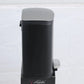 Small Bathroom Trash Can 5L 1.3 Gal Black Stainless Steel Step Pedal with Lid