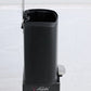 Small Bathroom Trash Can 5L 1.3 Gal Black Stainless Steel Step Pedal with Lid