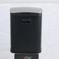 Small Bathroom Trash Can 5L 1.3 Gal Black Stainless Steel Step Pedal with Lid