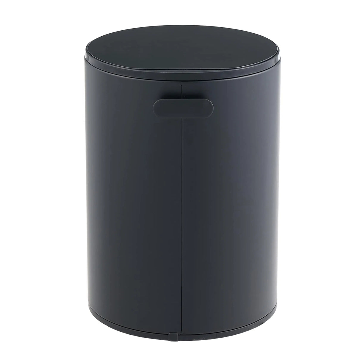 5L Small Bathroom Trash Can Black Stainless Steel Step Pedal Lid Removable Bucket