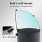5L Small Bathroom Trash Can Black Stainless Steel Step Pedal Lid Removable Bucket