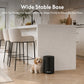 5L Small Bathroom Trash Can Black Stainless Steel Step Pedal Lid Removable Bucket