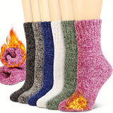 6 Pairs Women's Wool Thermal Socks 9-11 2.4 TOG Warm Winter Boot Socks