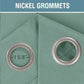 6 Panel Window Curtain Set Sage Green Floral Drapes 38x84 Light Filtering Grommet