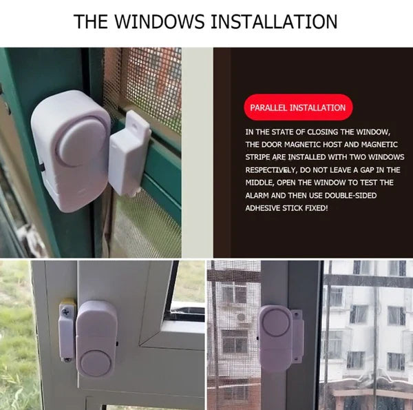 6 Pack Wireless Door Window Alarm Magnetic Sensor Home Security System