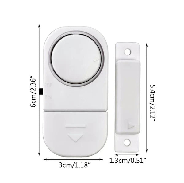 6 Pack Wireless Door Window Alarm Magnetic Sensor Home Security System