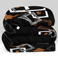 6 Piece Bed in a Bag Comforter Set Black Geometry Cooling Sheet Shams King Cal