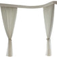 63x96in Mosquito Net Curtains 2 Panels White Sheer Rod Pocket Window Drapes