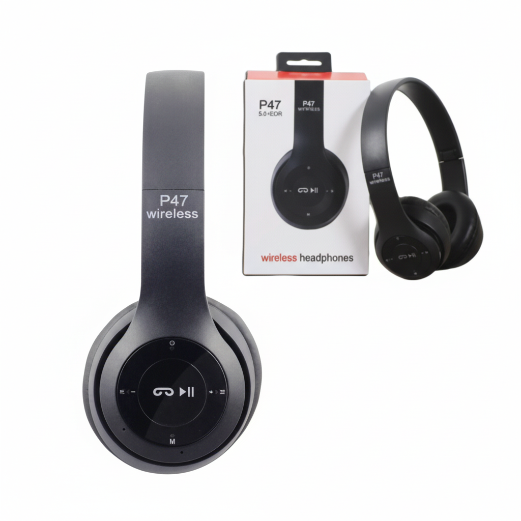 Bluetooth Wireless Headphones 5.0 Headset Foldable Ear Over Stereo Mic Over-Ear