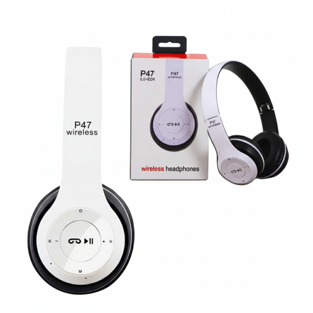 Bluetooth Wireless Headphones 5.0 Headset Foldable Ear Over Stereo Mic Over-Ear