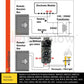 Durablow TR1003 Gas Fireplace Remote Control Kit Thermostat Timer For Millivolt