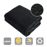 8x12 Ft 90% Shade Cloth Black Sunscreen Fabric Net Mesh UV Resistant Cut Edge