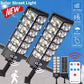 Solar Street Lights Outdoor Waterproof Dusk to Dawn 800W 504 LED Flood Light