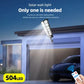 Solar Street Lights Outdoor Waterproof Dusk to Dawn 800W 504 LED Flood Light