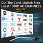 Upgraded TV Antenna Indoor Outdoor HDTV Amplified Digital TV Antenna 4K 1080P Long Range