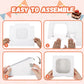 60 Pack Bakery Boxes with Window 8x8x2.5 White Cookie Pastry Donut Boxes