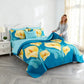 9 Piece Bed in a Bag Set Calla Lily Floral Bedspread Curtains Cal King Size