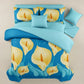9 Piece Bed in a Bag Set Calla Lily Floral Bedspread Curtains Cal King Size